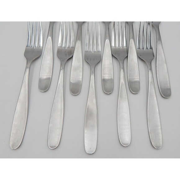 Pfaltzgraff Stainless Satin Delia Dinner Forks 18/0 Flatware 10 Pieces - Picture 4 of 10
